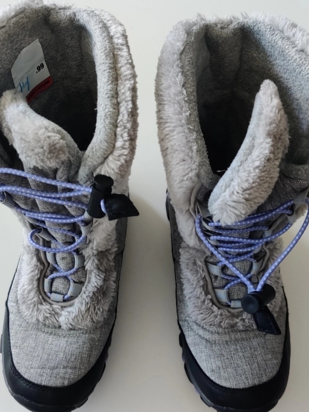 Ohio Kids sz. 4 Gray Snow Boots Mountain Warehouse New